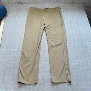 Vince Slim Fit Griffith Mens Pants 33x30 Beige Cotton Blend Casual Date Business